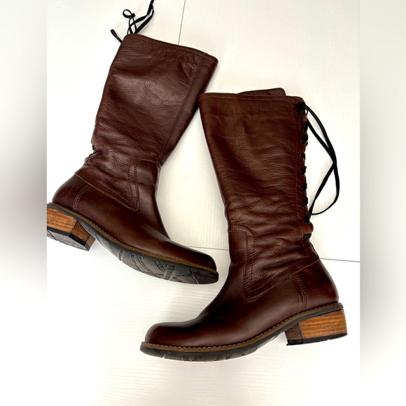 Wolky Brown Boot With Tie Detail Size 39/8 - Picture 2 of 8